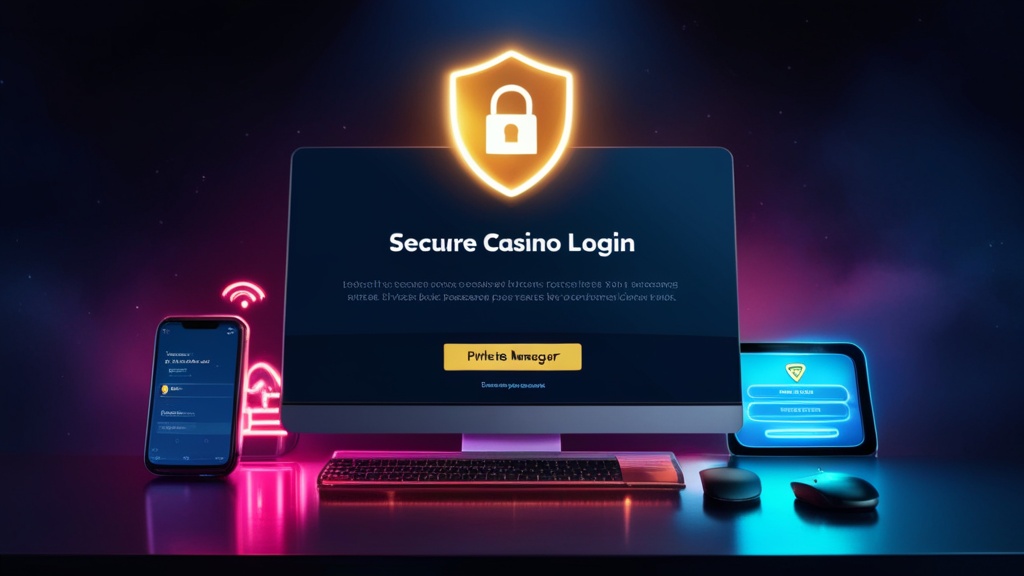 درع أمان وكلمة مرور على شاشة تسجيل دخول Vamoplay مع تنبيه للشبكات العامة